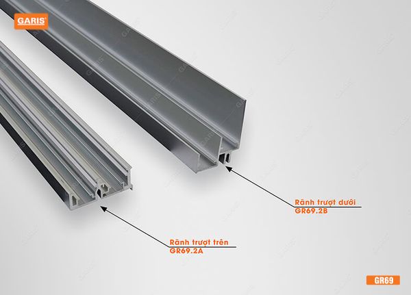 Ray trượt Garis GR69 cửa lùa treo