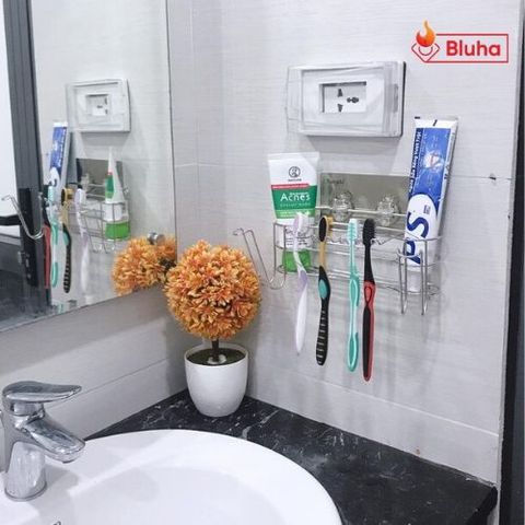 Kệ  đựng bàn chải cốc đánh răng hút chân không Navado GS-3014