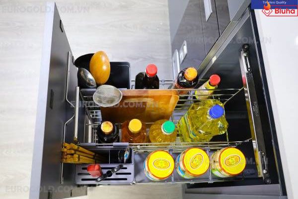 Giá chai lọ dao thớt Eurogold inox Oval