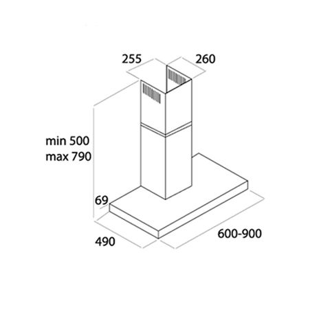 Máy hút mùi D'mestik ES2070 DMK