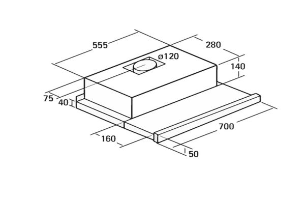 Máy hút mùi  D'mestik Classico ES3070 DMK