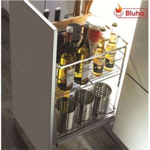 Kệ dao thớt, gia vị Cariny CH-1945 inox sợi 304