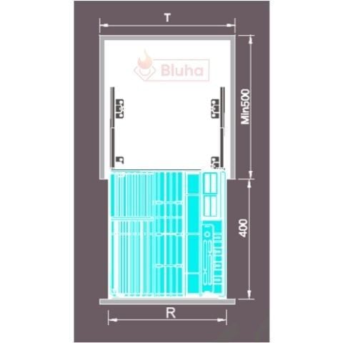 Kệ dao thớt, gia vị Cariny CH-1945 inox sợi 304