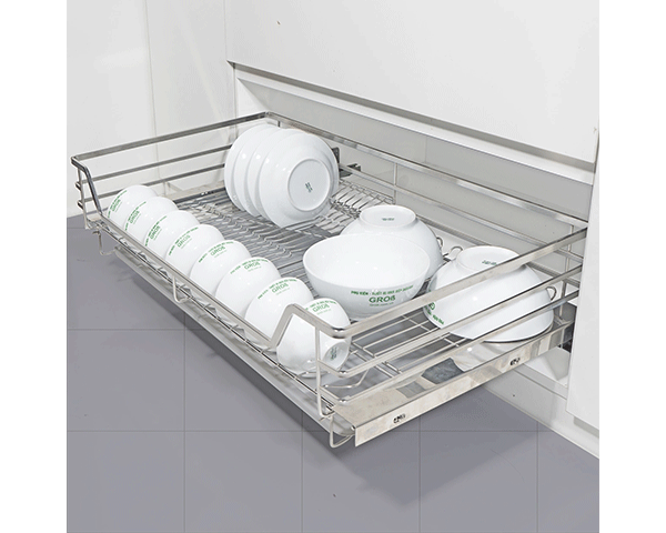 Kệ đựng bát đĩa đa năng Grob GC304 nan dẹt inox 304