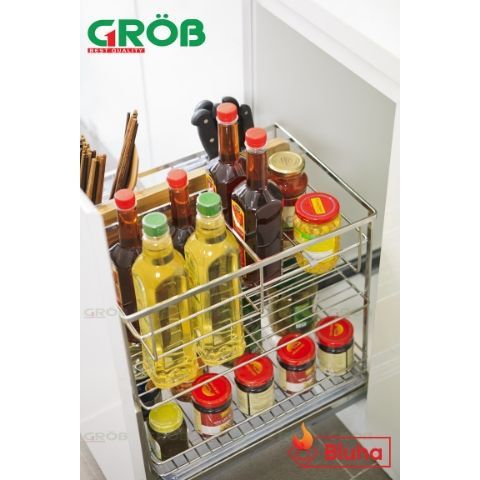 Kệ đựng dao thớt - chai lọ Grob Inox 304 nan dẹt