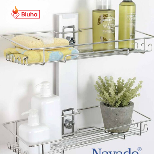 Kệ hai tầng inox không khoan tường Navado GS-3027
