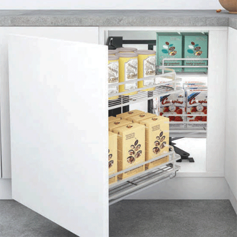 Kệ góc liên hoàn Grob GC304 nan dẹt inox 304