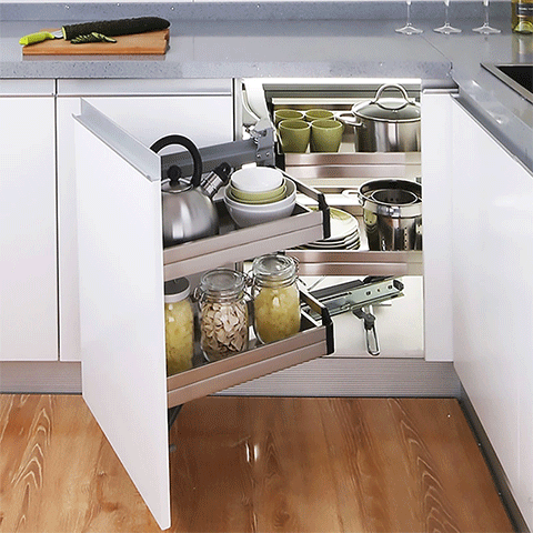 Kệ góc liên hoàn Grob GH inox hộp