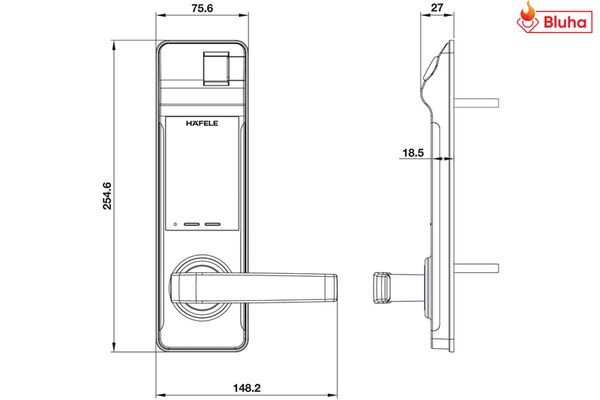 Khóa điện tử Hafele EL7700-TCS