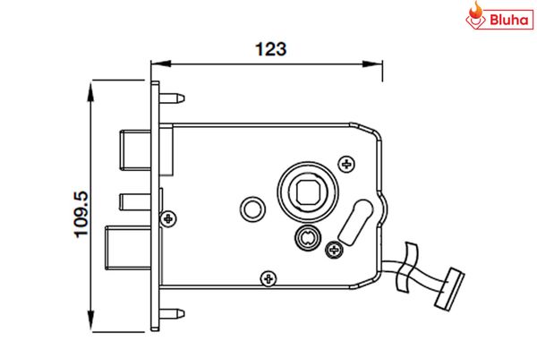 Khóa điện tử Hafele EL8000-TC