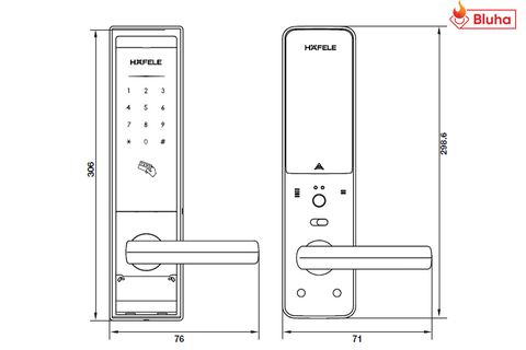 Khóa điện tử Hafele EL8000-TC