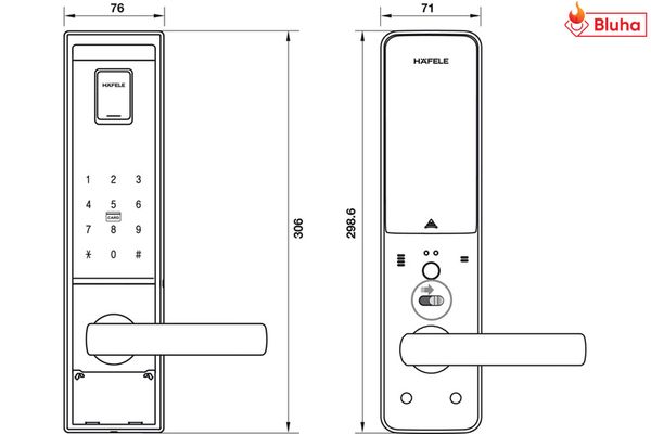 Khóa điện tử Hafele EL9000 - TCS