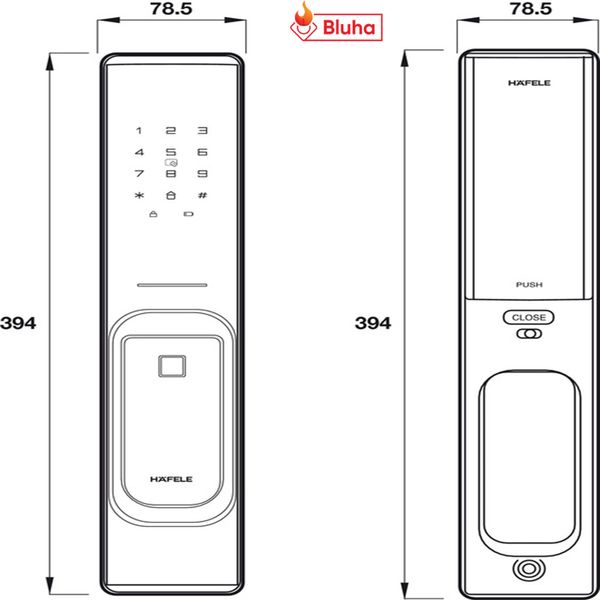 Khóa điện tử Hafele PP8100