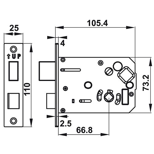Khóa điện tử HAFELE EL7500-TC 912.05.682