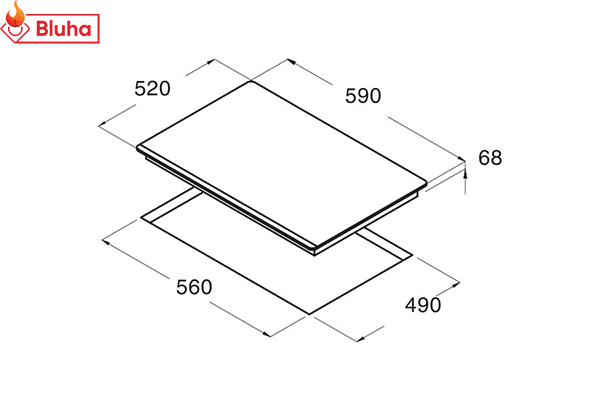 Bếp từ Cata IF 6002 BK ALC phân phối chính hãng