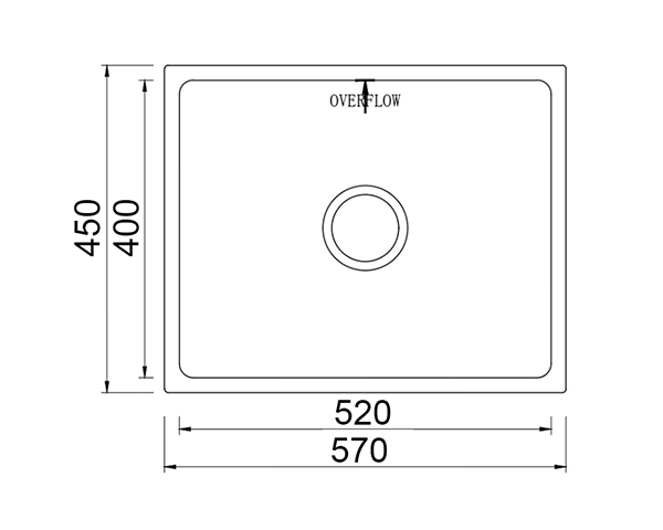 Chậu rửa bát 1 hố Grob GS304-5745CC