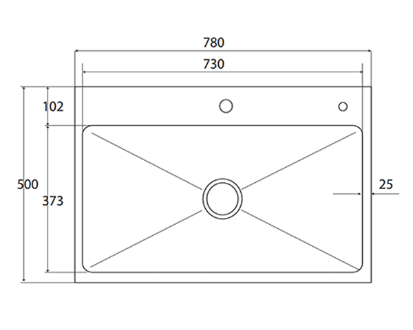 Chậu rửa bát 1 hố Grob GS304-7850HS