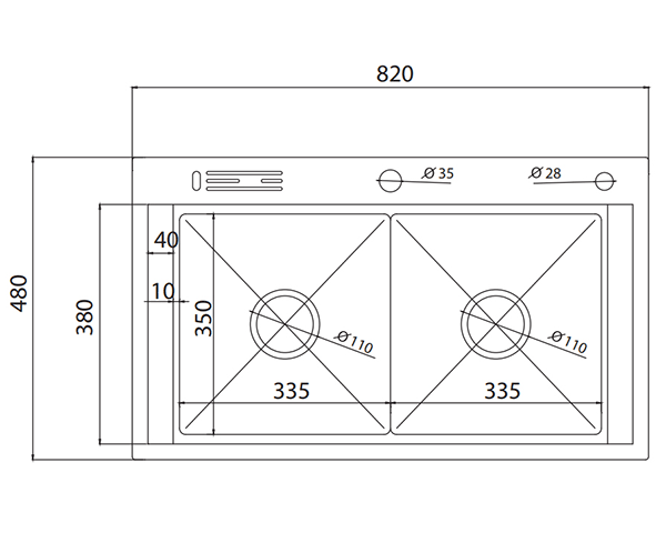Chậu rửa bát Grob GV304-8248A