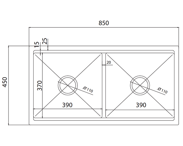 Chậu rửa bát Grob GV304-8545