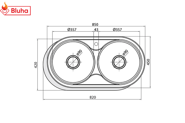 Chậu rửa bát Cata R-2 AG UNIT ALC phân phối chính hãng