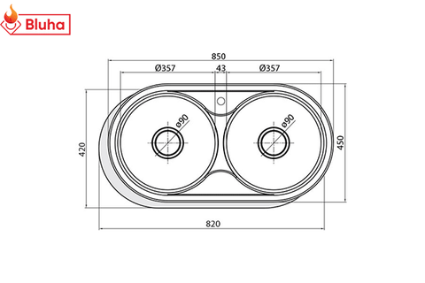 Chậu rửa bát Cata R-2 AG UNIT ALC phân phối chính hãng