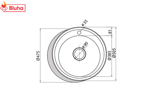 Chậu rửa bát Cata RS-1 Inox Unit ALC phân phối chính hãng
