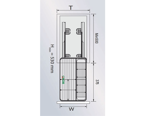 Kệ đựng gia vị, chai lo Grob CS inox 201