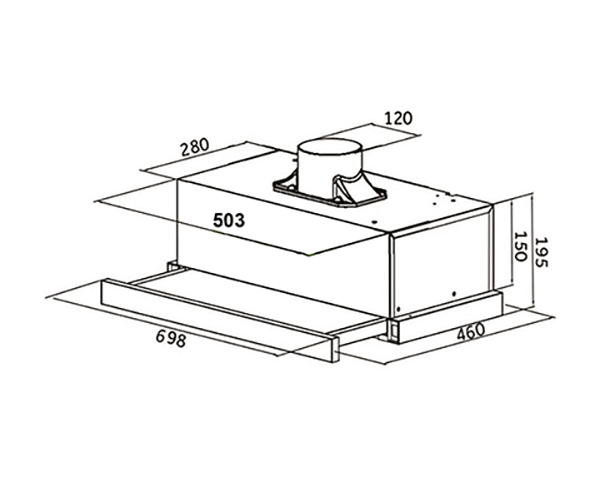Máy hút mùi cổ điển Grob GH-700BO