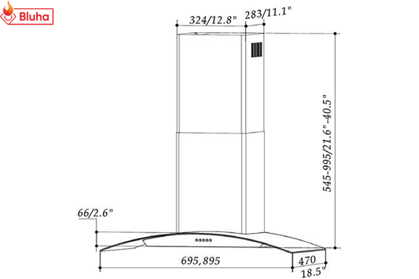 Máy hút mùi Eurogold EUH021