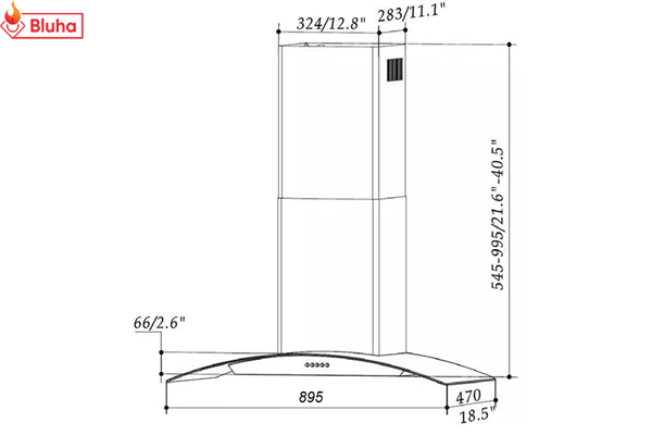 Máy hút mùi Eurogold EUH022