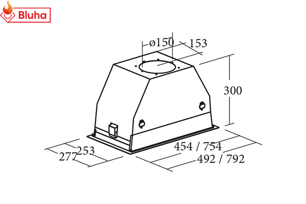 Máy hút mùi âm tủ CATA GC DUAL WH ALC phân phối chính hãng
