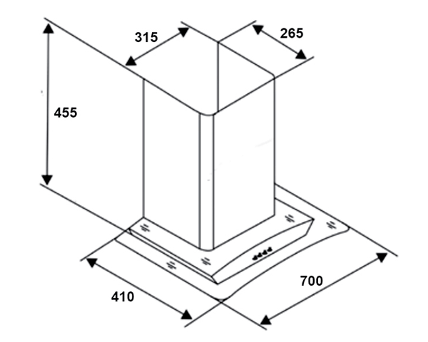 Máy hút mùi Grob GH kính cong
