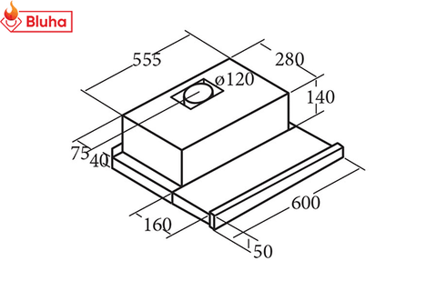 Máy hút mùi âm tủ CATA TF 2003 SD ALC phân phối chính hãng