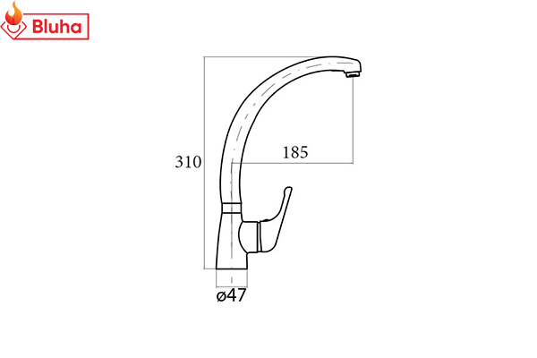 Vòi rửa bát Cata CBA/A ALC phân phối chính hãng