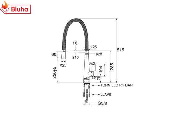Vòi rửa bát Cata CRA ALC phân phối chính hãng