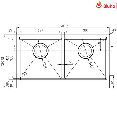 Chậu rửa bát Konox KN8750DA