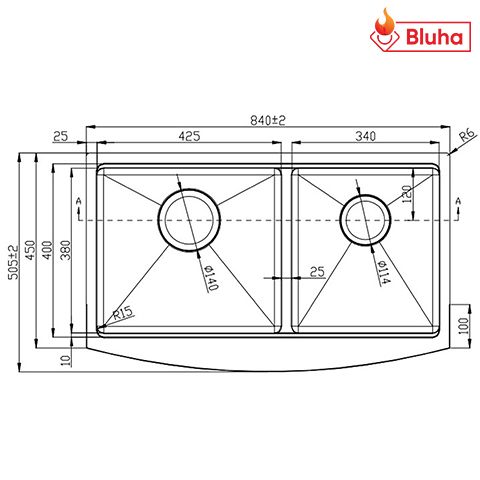 Chậu rửa bát Konox KN8450DA