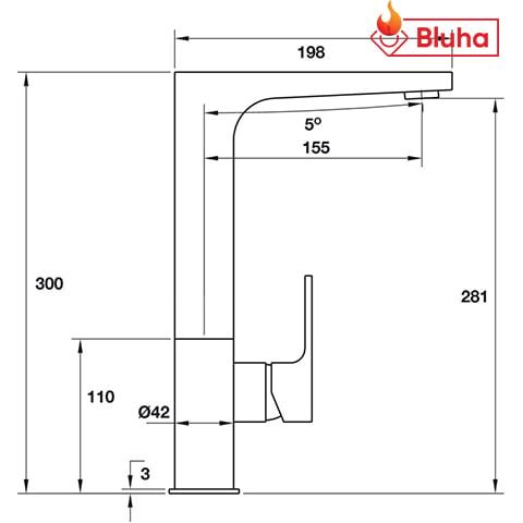 Vòi rửa bát(chén) HÄFELE TITUS HT-C281 570.51.030