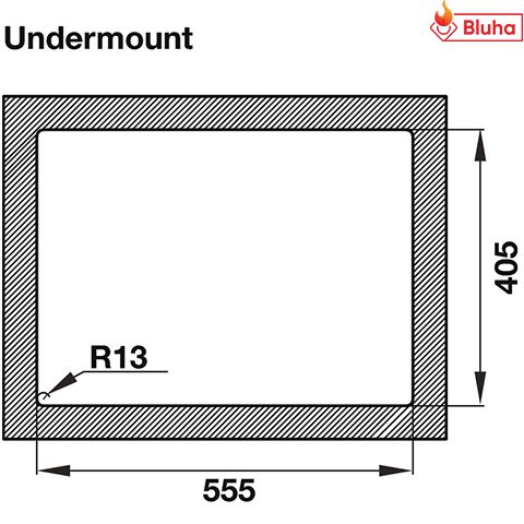 Chậu rửa bát(chén) Hafele inox Valerian HS-SS5944 567.20.397