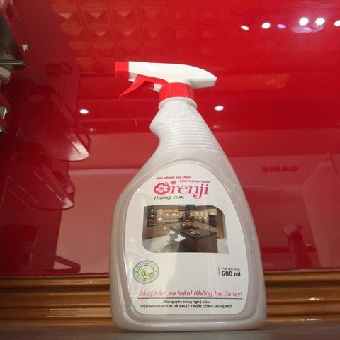 Lau khử mùi chuyên bếp Orenji hương cam