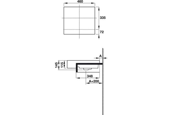 Lavabo bán âm REGAL Hafele 588.82.008