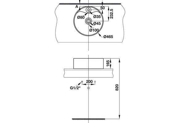 Lavabo đặt bàn SEINE Hafele 588.82.217