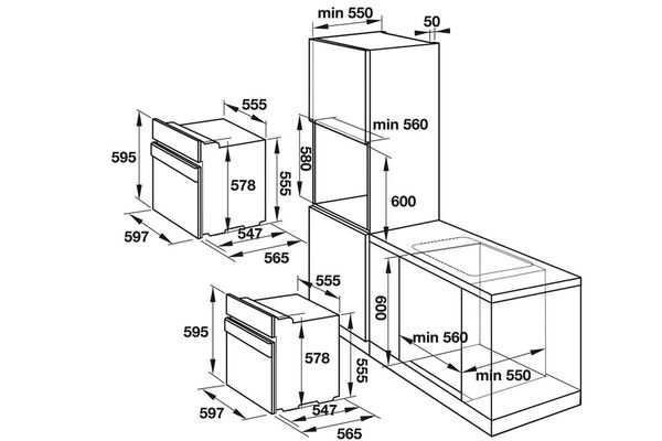 Lò nướng Hafele 535.00.310 âm tủ HO-K60A
