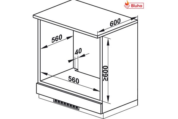 Lò nướng Hafele 535.62.601 âm tủ HO-KT60G