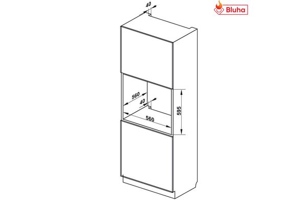 Lò nướng Hafele 535.62.601 âm tủ HO-KT60G
