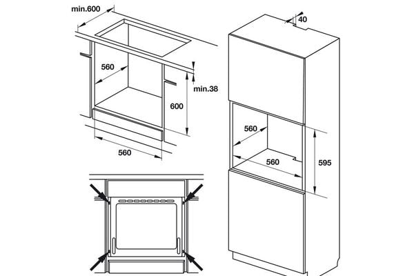 Lò nướng Hafele 535.62.611 âm tủ