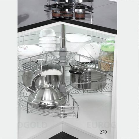 Mâm xoay Eurogold EP270A inox mở 3/4-270 độ