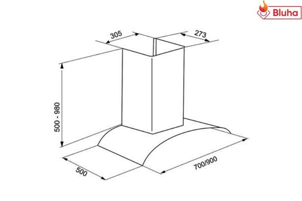 Máy hút mùi Faster FS 3388C2-70/90 gắn tường