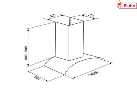 Máy hút mùi Faster FS 3388C2-70/90 gắn tường