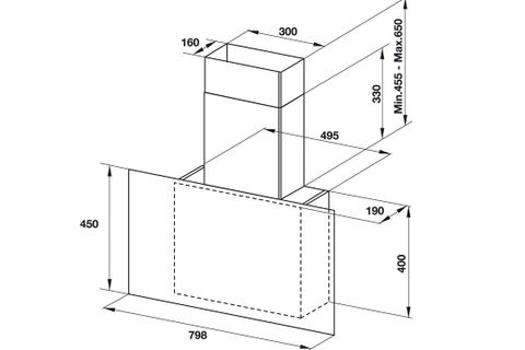 Máy hút mùi Hafele 533.86.018 HH-WVG80E